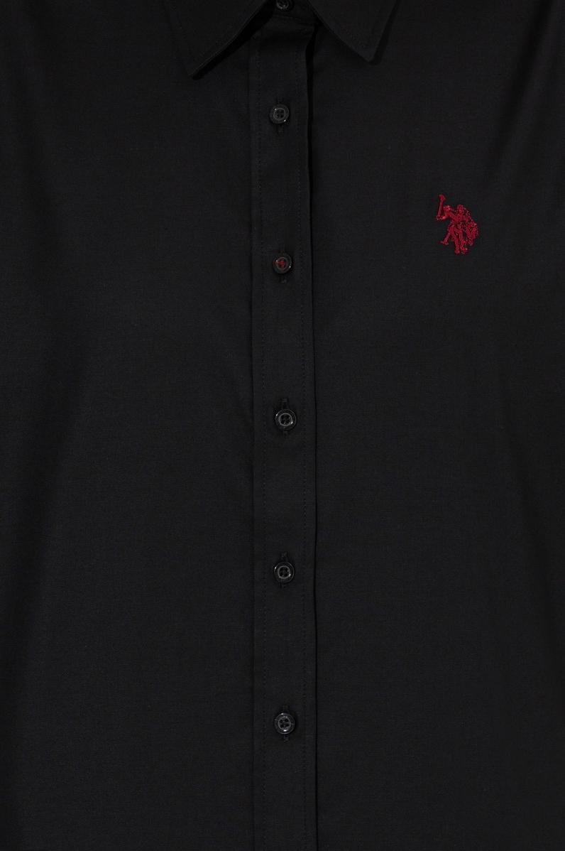 Kadın Siyah Uzun Kollu Basic Gömlek