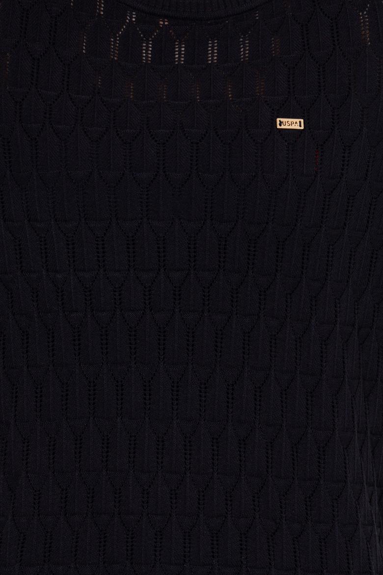 Kadın Lacivert Bisiklet Yaka Kazak - 50255255003