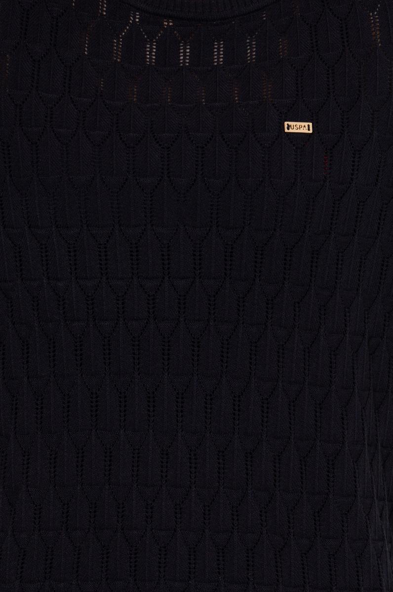 Kadın Lacivert Bisiklet Yaka Kazak