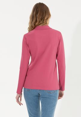 Kadın Pembe Basic Sweatshirt - 50256259073