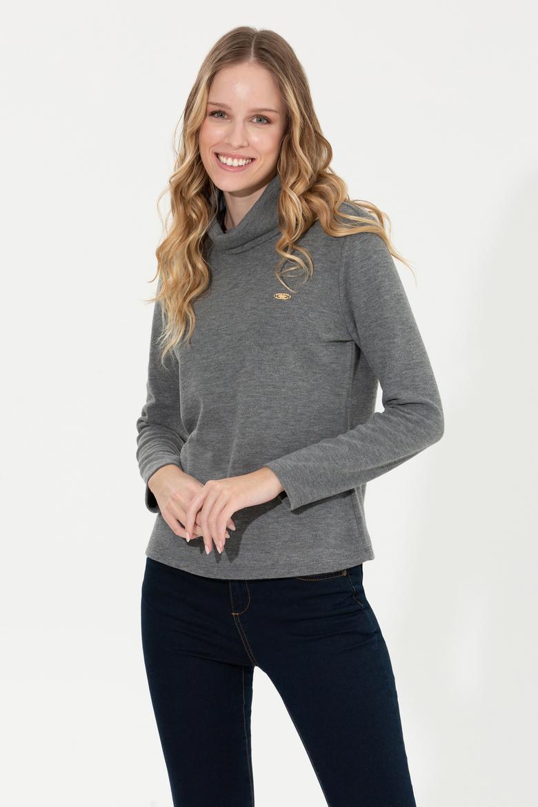 Kadın Antrasit Sweatshirt - 50256506012