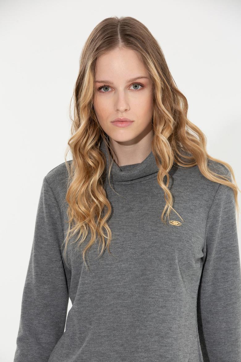 Kadın Antrasit Sweatshirt - 50256506012