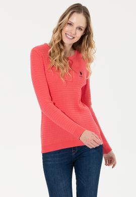 Kadın Nar Çiçeği Basic Kazak - 50255658036