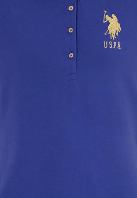 Kadın Mavi Basic Polo Yaka Tişört - 50246278103