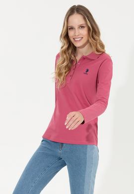 Kadın Pembe Basic Sweatshirt - 50256259073