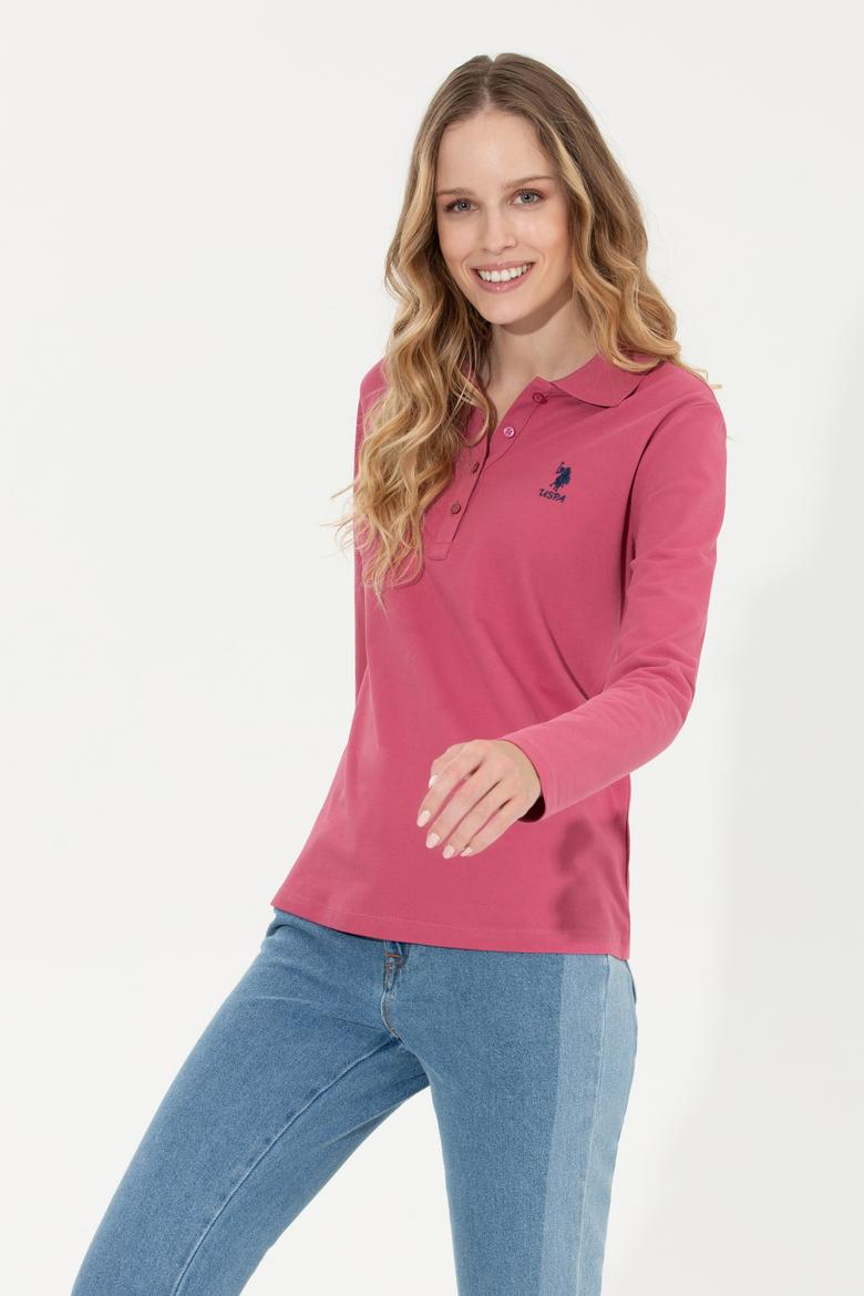 Kadın Pembe Basic Sweatshirt - 50256259073