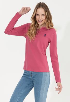 Kadın Pembe Basic Sweatshirt - 50256259073