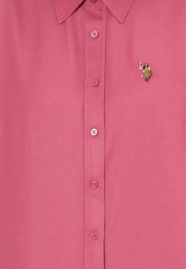 Kadın Pembe Uzun Kollu Basic Gömlek - 50256672091