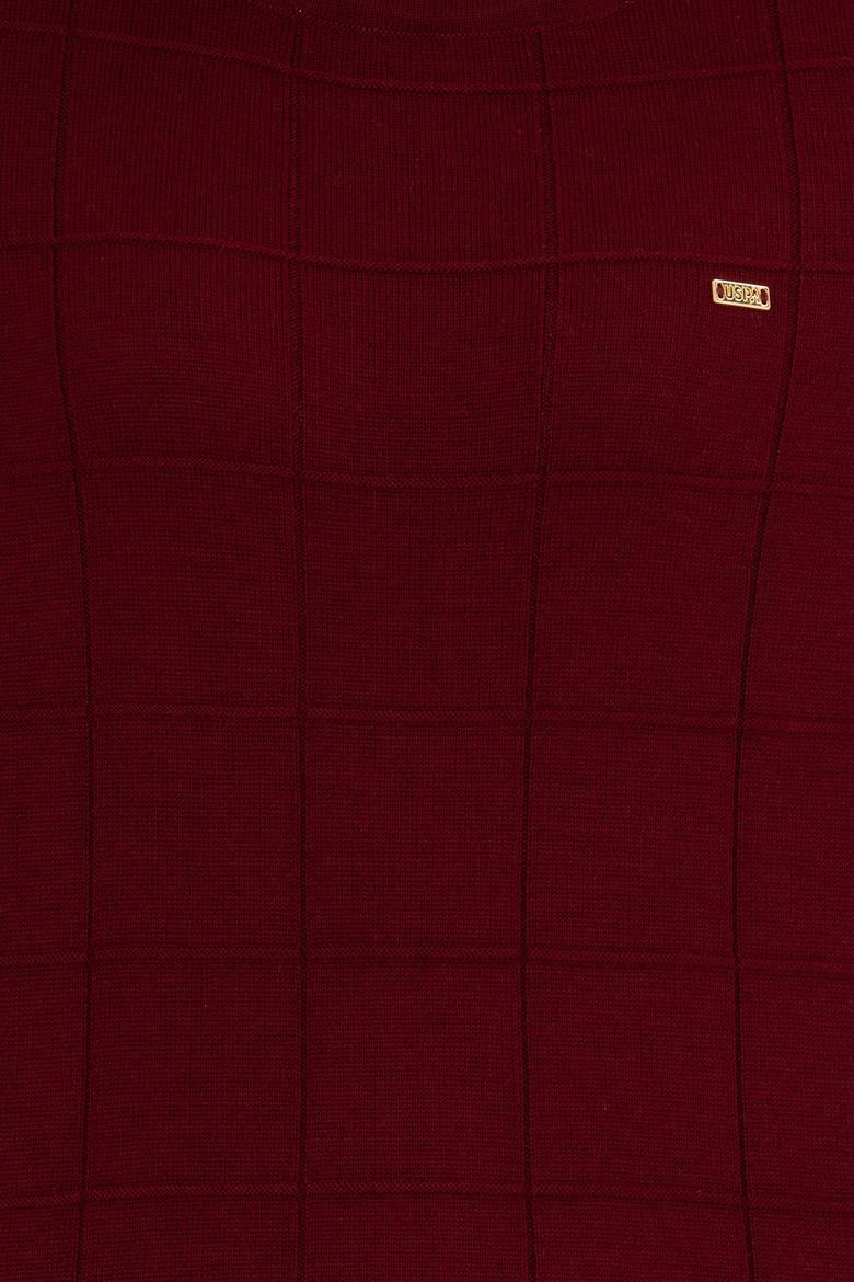 Kadın Bordo Kazak - 50255657008