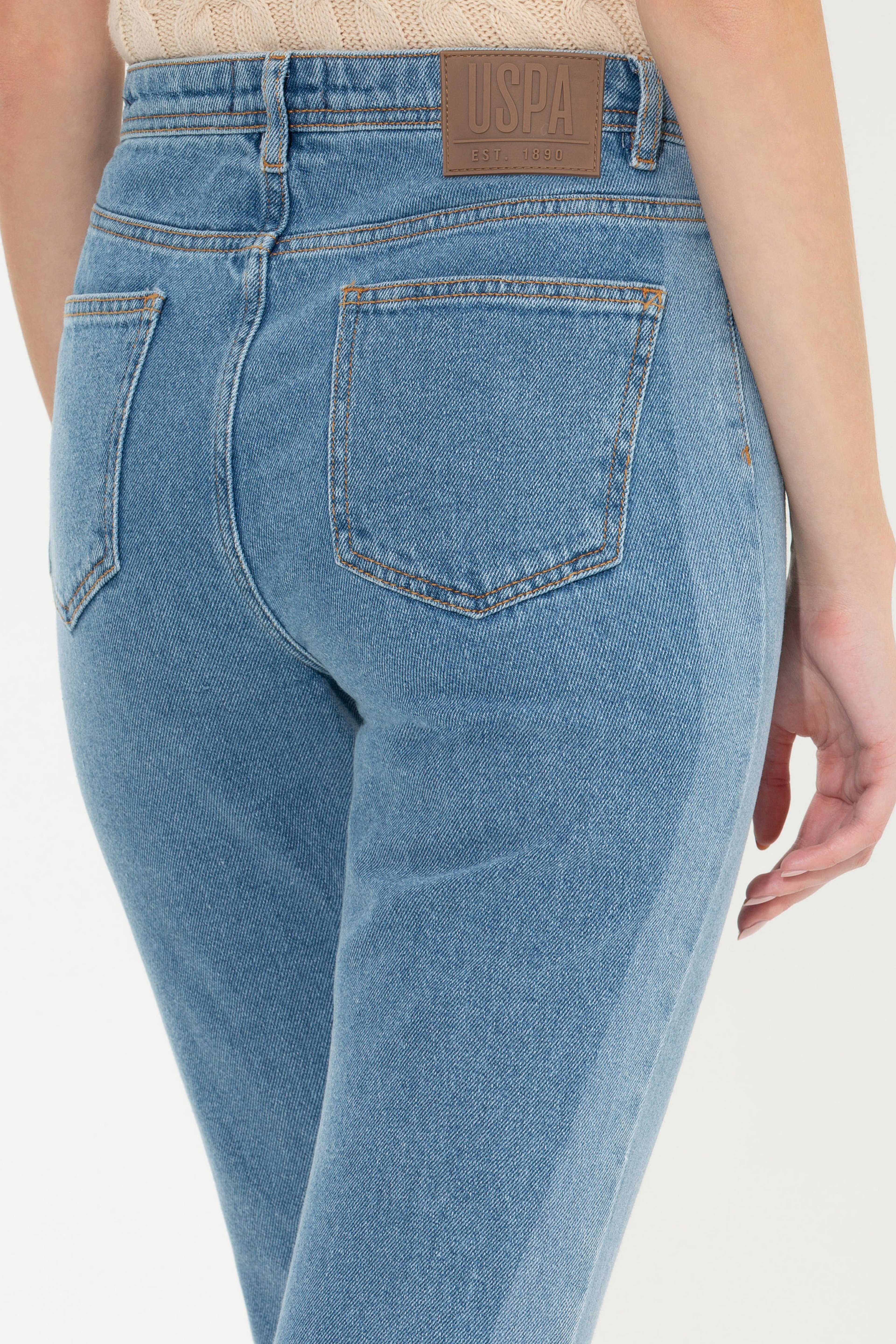 Kadın Açık Mavi Jean Pantolon - Image 7