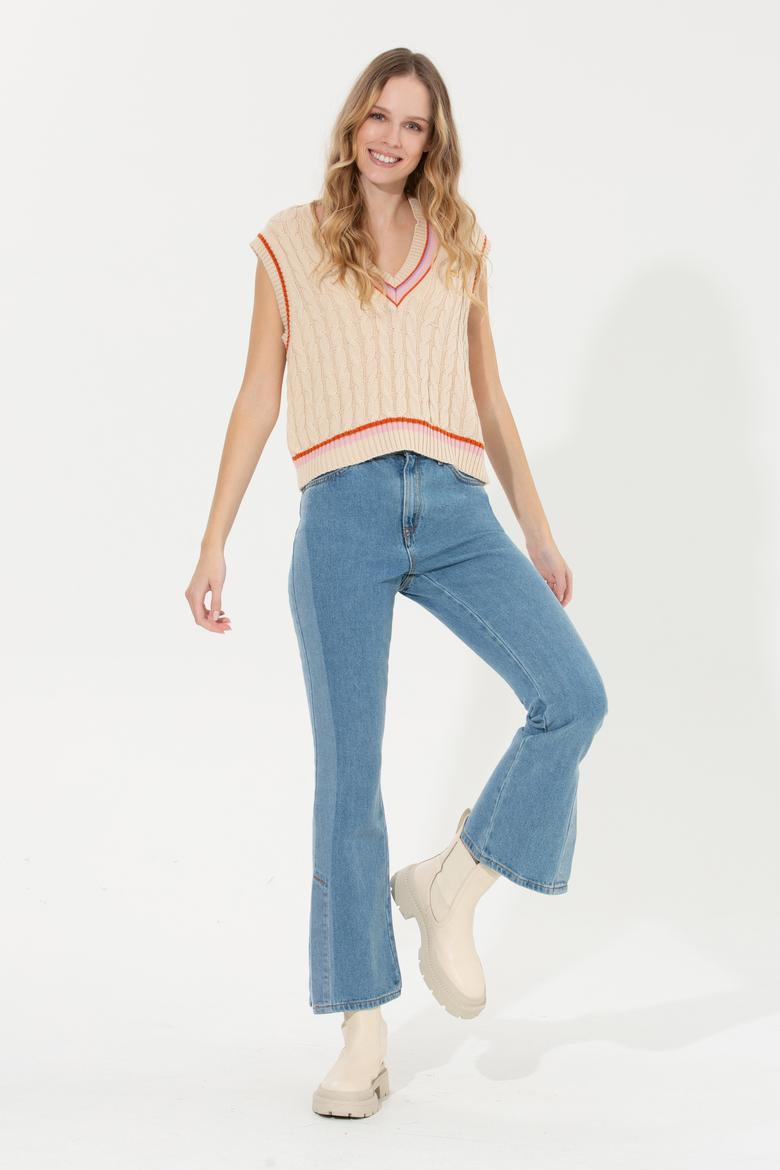 Kadın Açık Mavi Jean Pantolon