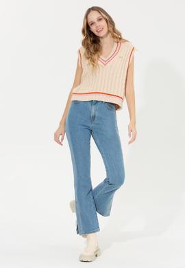 Kadın Açık Mavi Jean Pantolon - 50253483006