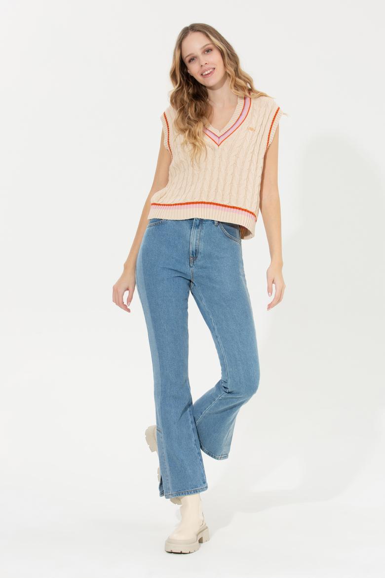 Kadın Açık Mavi Jean Pantolon - 50253483006