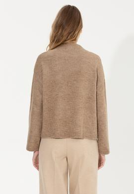 Kadın Camel Balıkçı Yaka Kazak - 50256628007