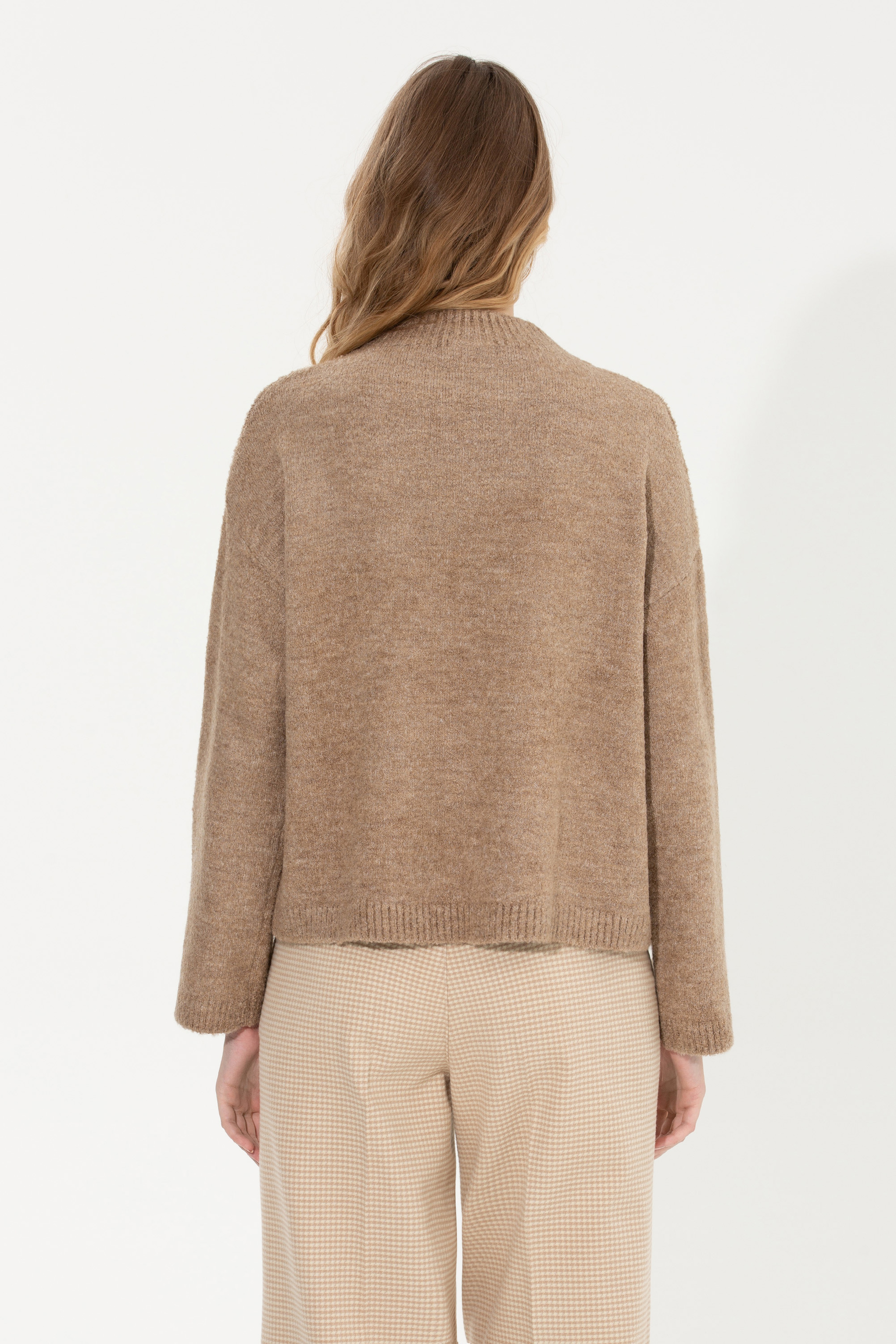 Kadın Camel Balıkçı Yaka Kazak - Image 5