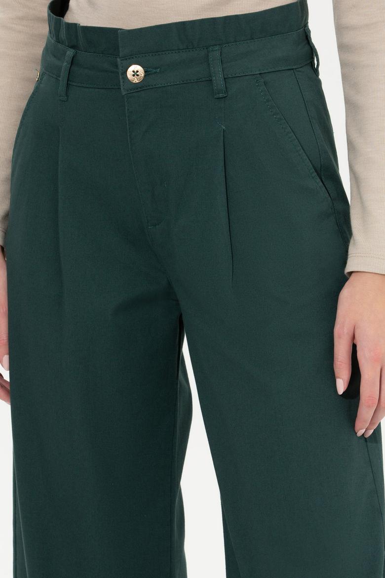 Kadın Koyu Yeşil Pantolon - 50256604015