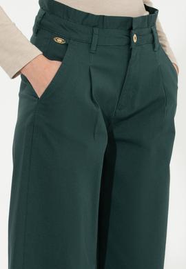 Kadın Koyu Yeşil Pantolon - 50256604015