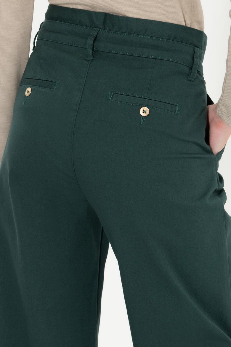 Kadın Koyu Yeşil Pantolon - 50256604015
