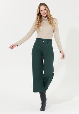Kadın Koyu Yeşil Pantolon - 50256604015