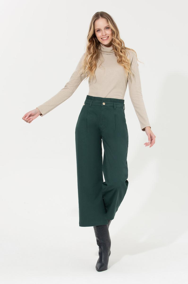 Kadın Koyu Yeşil Pantolon