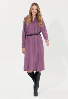 Kadın Menekşe Dokuma Elbise - 50253585004