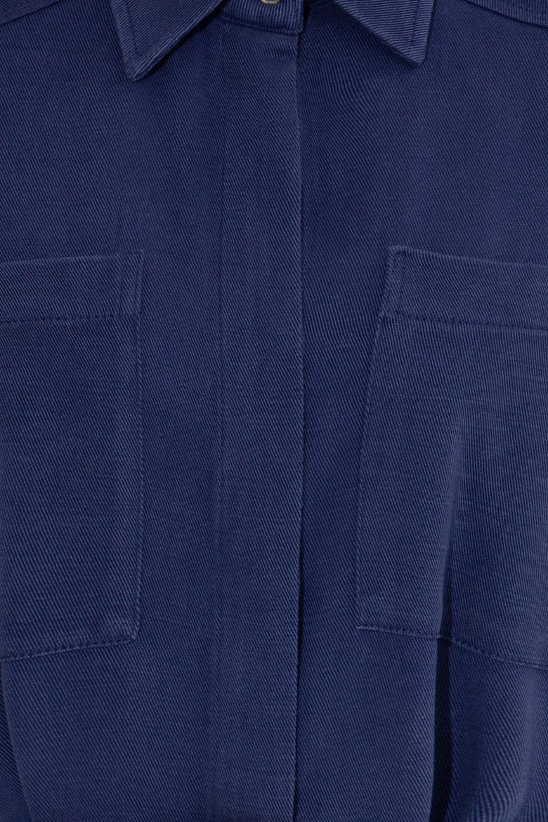 Kadın Mavi Dokuma Elbise - 50253585010