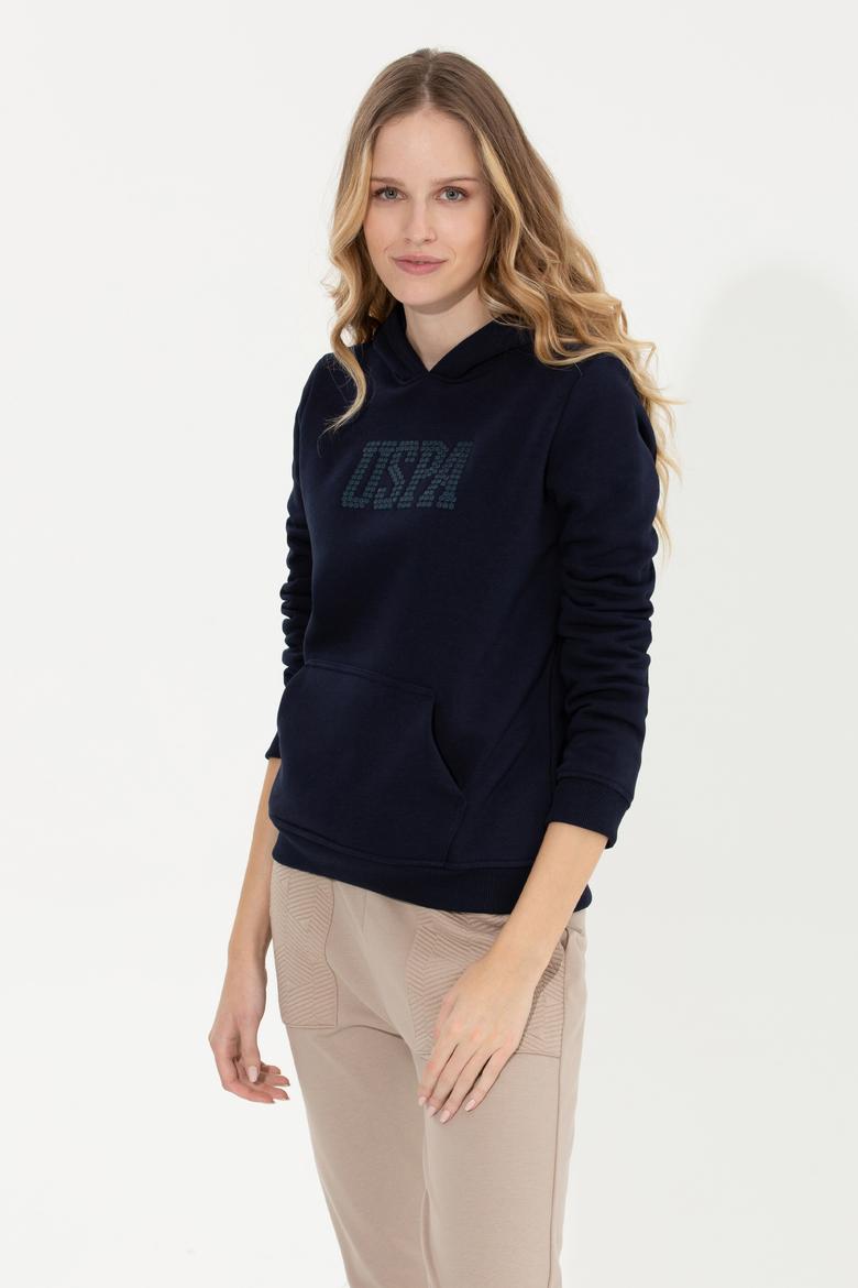 Kadın Lacivert Basic Sweatshirt - 50256249093
