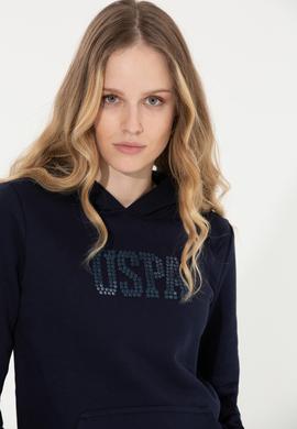 Kadın Lacivert Basic Sweatshirt - 50256249093