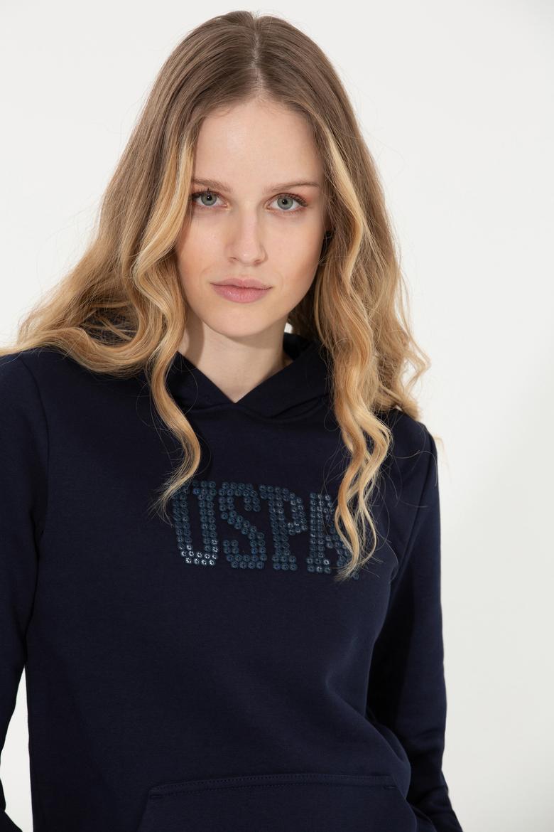 Kadın Lacivert Basic Sweatshirt