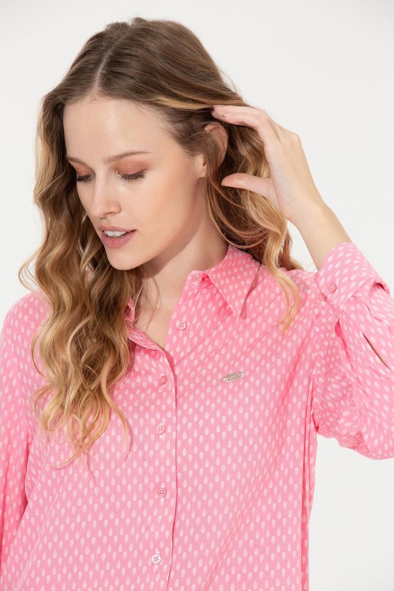 Kadın Manolya Uzun Kollu Gömlek - 50261312014