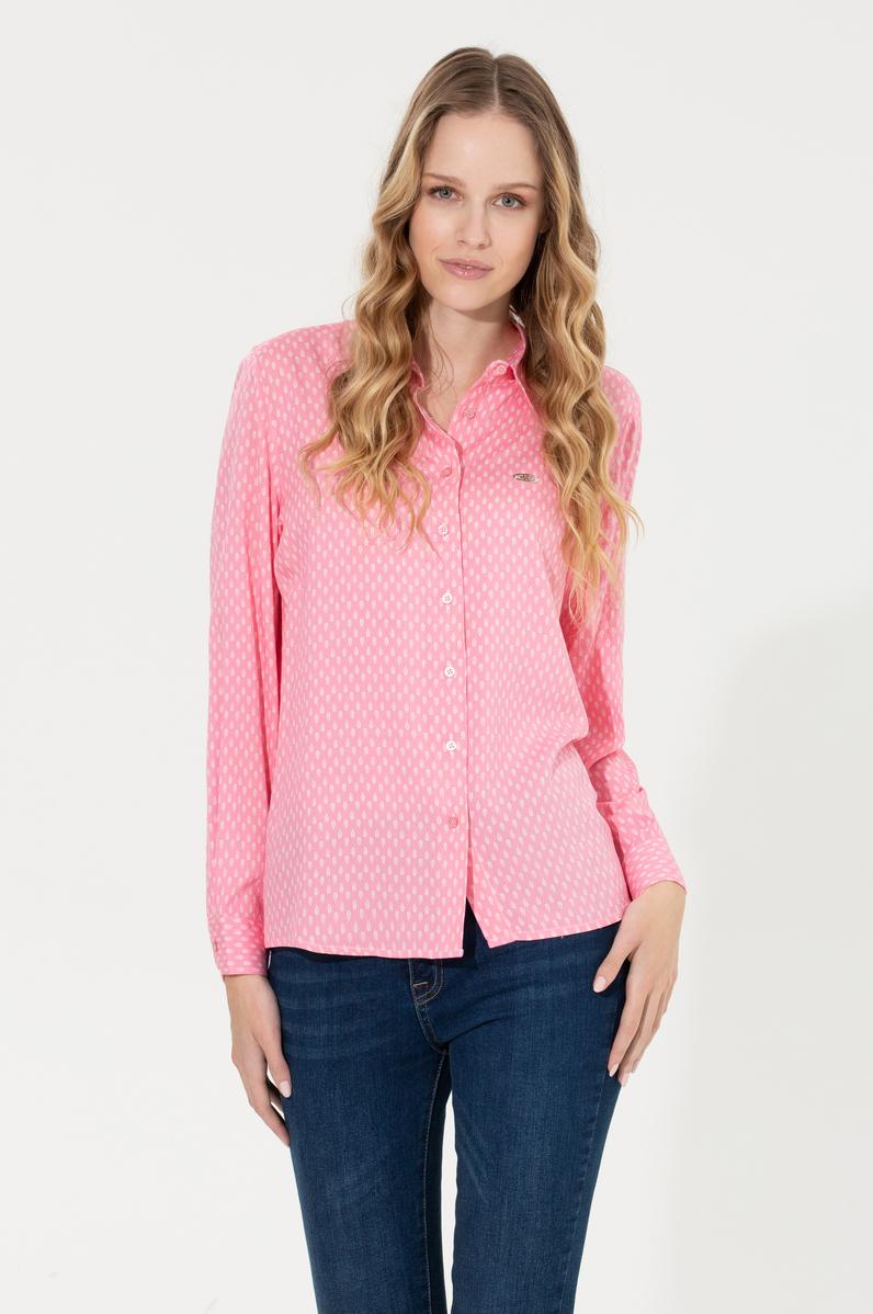 Kadın Manolya Uzun Kollu Gömlek