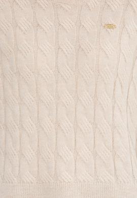 Kadın Krem Bisiklet Yaka Kazak - 50257802010