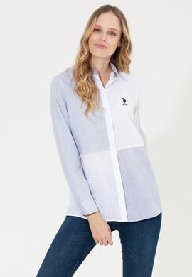 Kadın Açık Mavi Uzun Kollu Gömlek - 50251873015