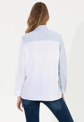 Kadın Açık Mavi Uzun Kollu Gömlek - 50251873015