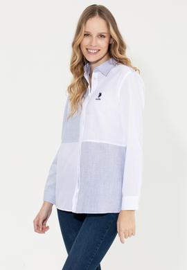 Kadın Açık Mavi Uzun Kollu Gömlek - 50251873015