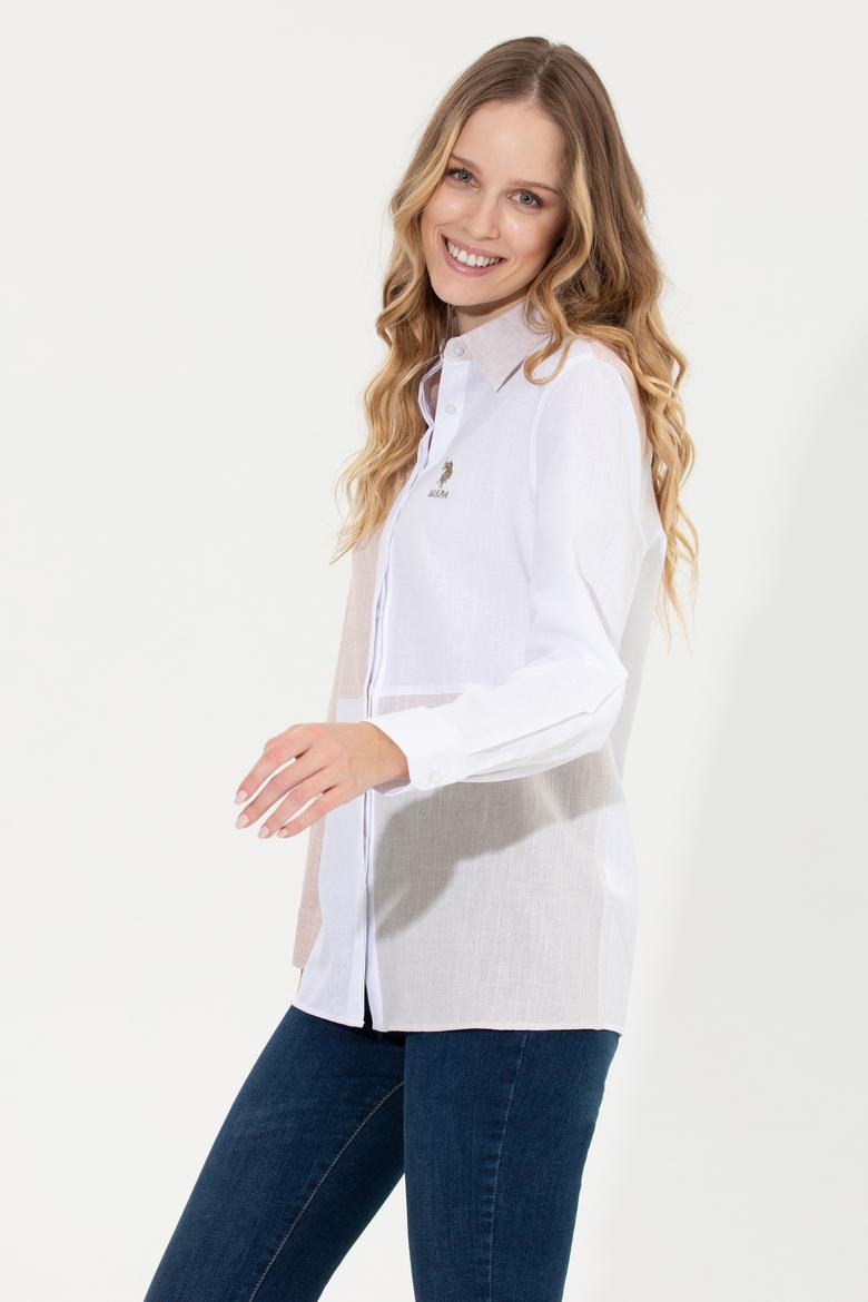 Kadın Turuncu Uzun Kollu Gömlek - 50251873008