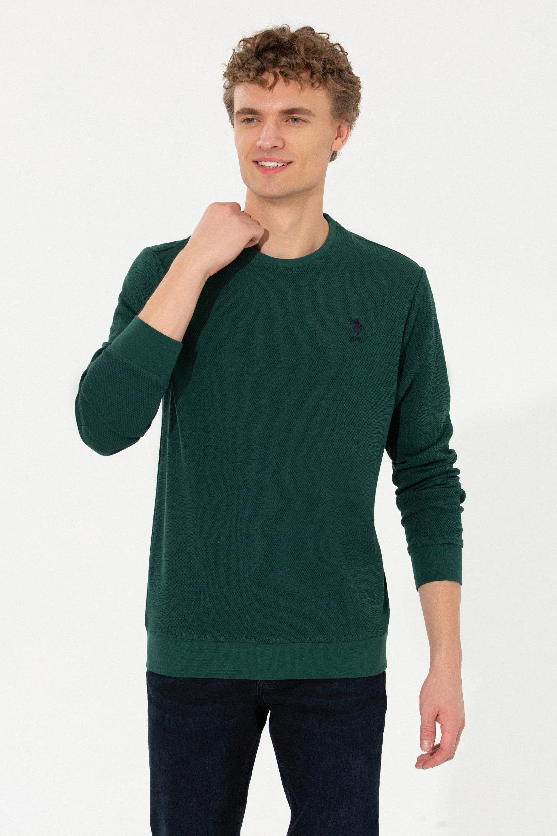 Erkek Yeşil Sweatshirt