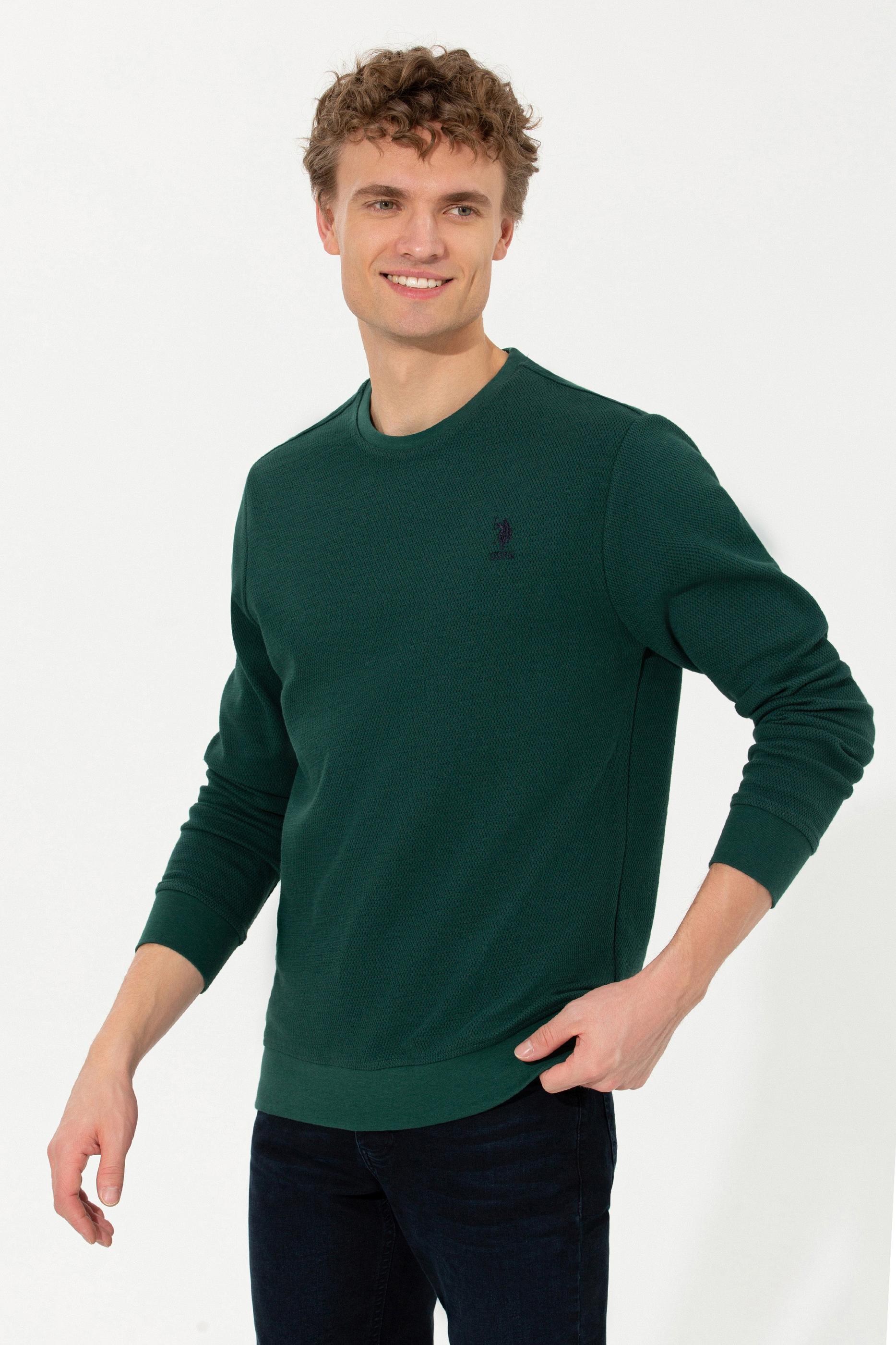 Erkek Yeşil Sweatshirt