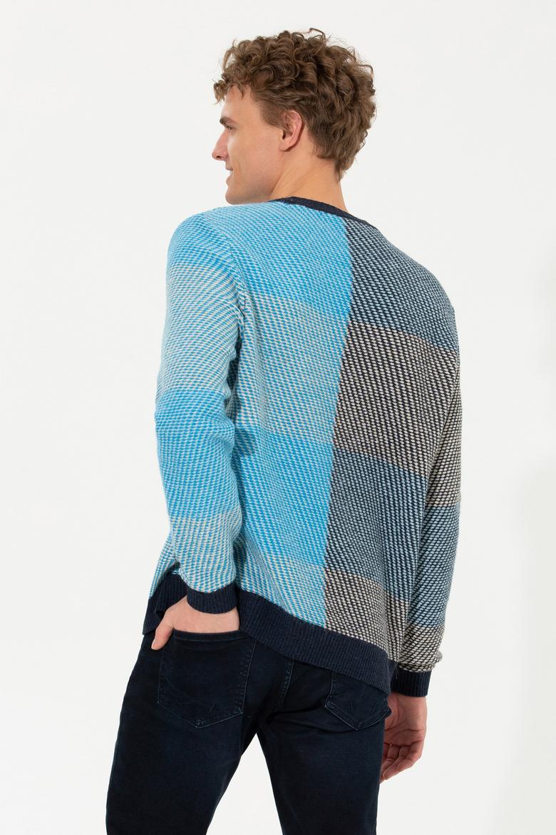 Erkek Lacivert Kazak - 50256676010