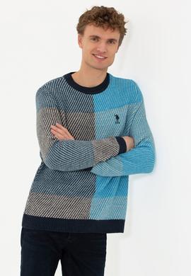 Erkek Lacivert Kazak - 50256676010