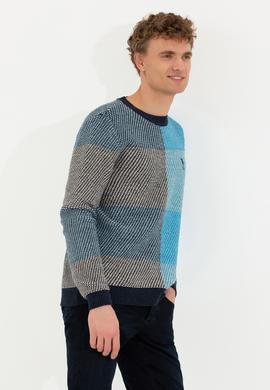 Erkek Lacivert Kazak - 50256676010