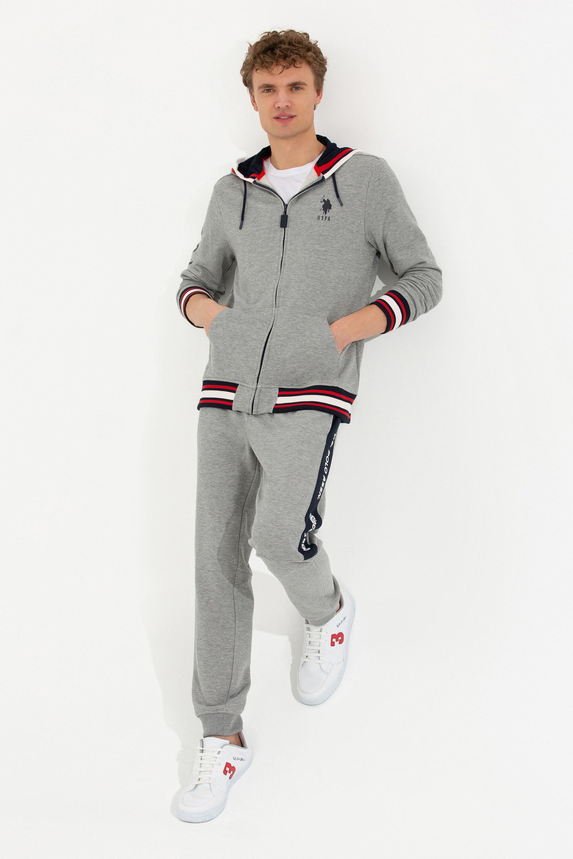 Erkek Gri Melanj Eşofman Altı