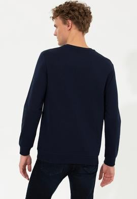 Erkek Lacivert Basic Sweatshirt - 50254503004