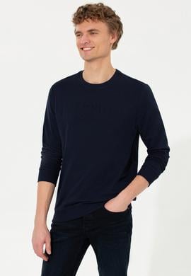 Erkek Lacivert Basic Sweatshirt - 50254503004