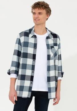 Erkek Mavi Jean Gömlek - 50252959011