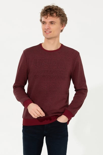 Erkek Vişne Sweatshirt