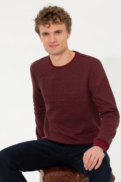 Erkek Vişne Sweatshirt