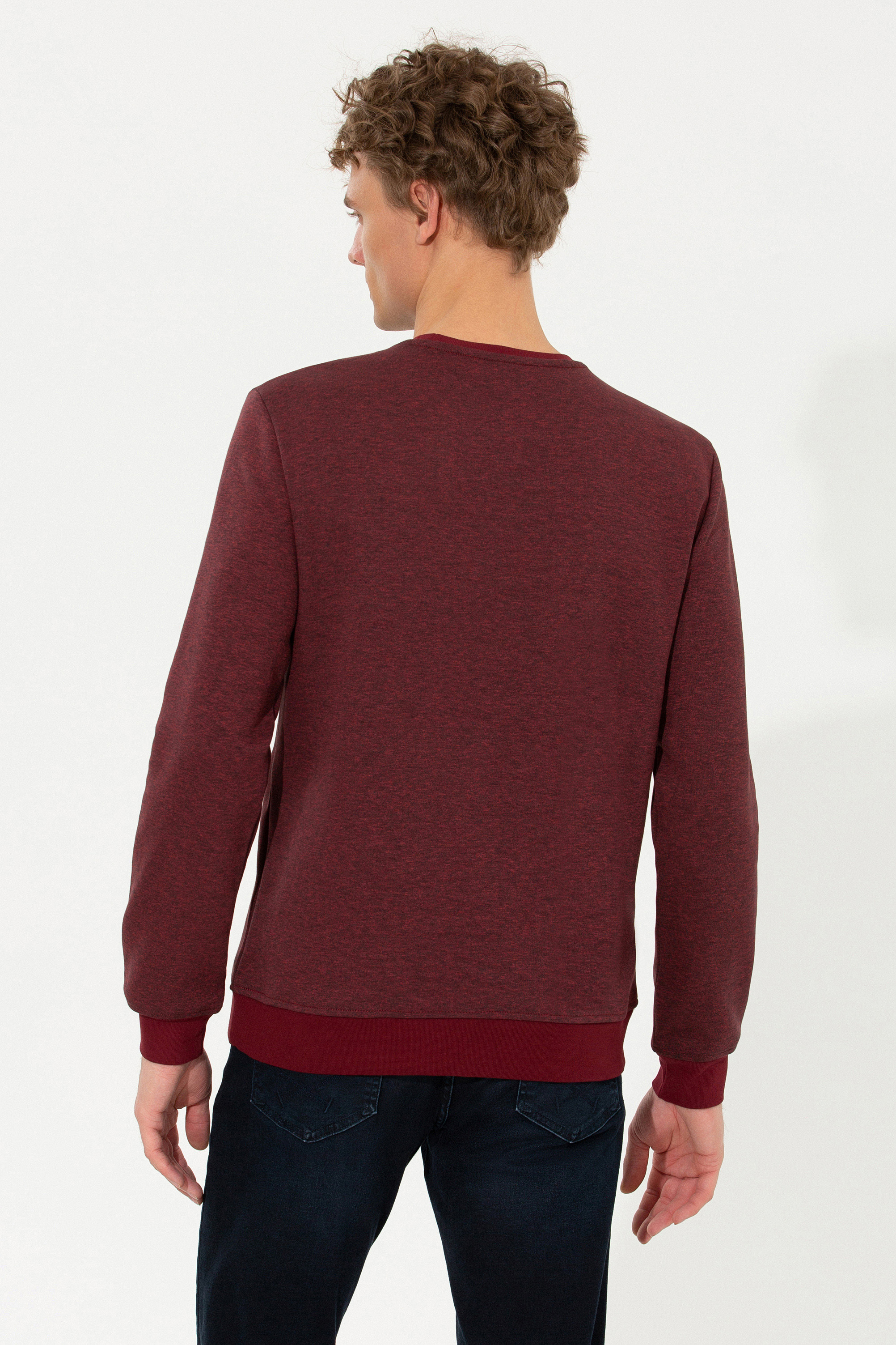 Erkek Vişne Sweatshirt