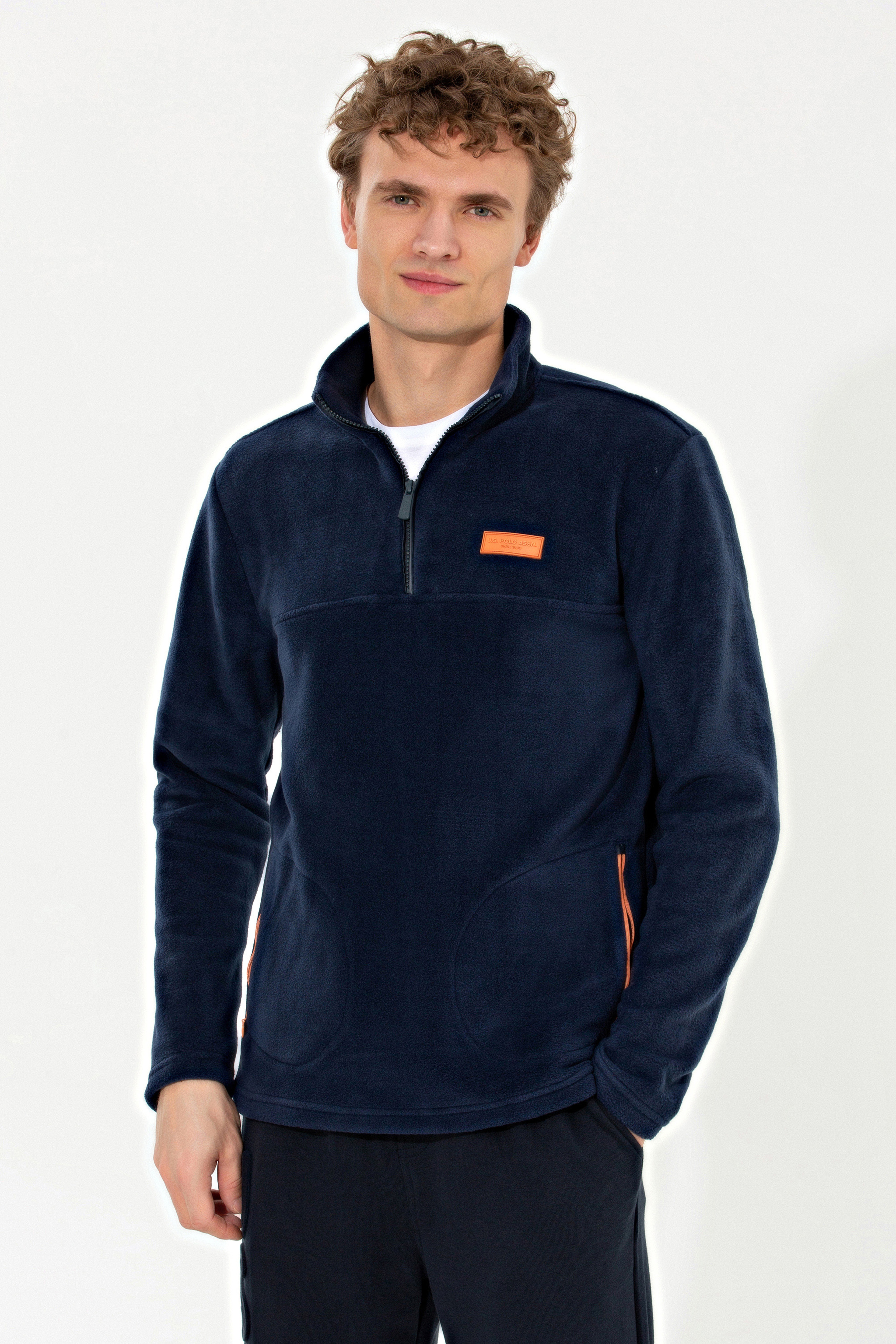 Erkek Lacivert Sweatshirt - Image 3