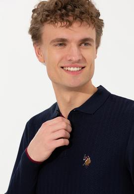 Erkek Lacivert Triko Kazak - 50256197012